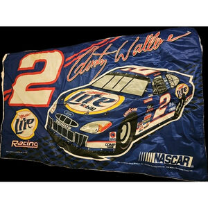 Vintage 2002 Rusty Wallace #2 Flag Nascar Made In USA WinCraft 57" X 33"
